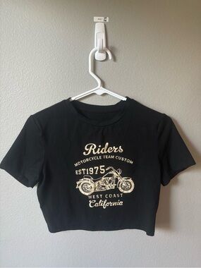 Amazon Black Riders Graphic Crop Tee